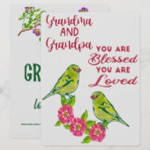 Cartes Pour Fêtes Annuelles Mémé et Papi (Devant / Derrière)