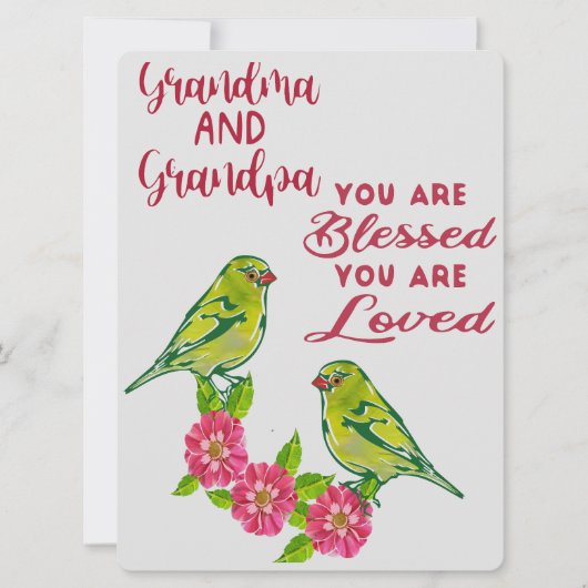 Cartes Pour Fêtes Annuelles Mémé et Papi (Devant)