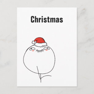 Cartes Pour Fêtes Annuelles Mèmes de Noël Naïf Le Me texte personnalisable MOD