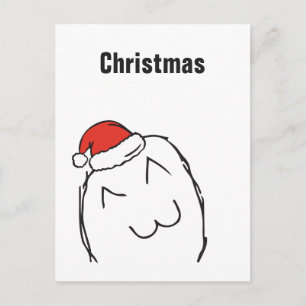 Cartes Pour Fêtes Annuelles Mèmes de Noël Naïf Le Me texte personnalisable MOD