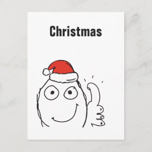 Cartes Pour Fêtes Annuelles Mèmes de Noël ThumbUp Le Moi texte personnalisé MO