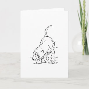 Cartes Pour Fêtes Annuelles Mémoire d'amour pour les chiens, illustration de B