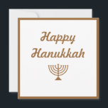 Cartes Pour Fêtes Annuelles Menorah<br><div class="desc">Heureux Hanoukka peut être changé à tout ce que vous voulez dans n'importe quelle couleur Zazzle que vous voulez et l'arrière - plan peut être customisé aussi bien. Il y a des timbres-poste qui correspondent qui peuvent aussi être changés ou laissés comme ceci.</div>