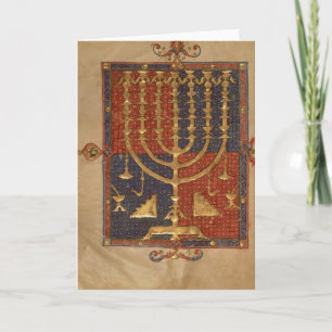 Cartes Pour Fêtes Annuelles Menorah et d'autres navires du temple