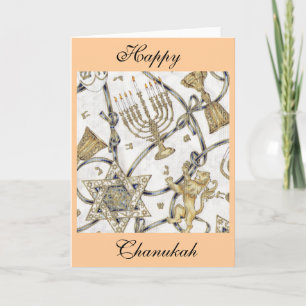 Cartes Pour Fêtes Annuelles Menorah Hannukah