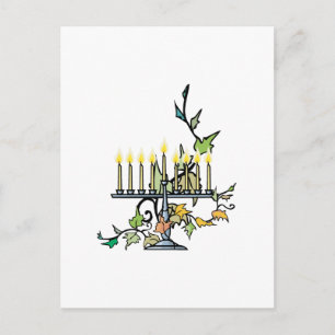 Cartes Pour Fêtes Annuelles Menorah & Ivy
