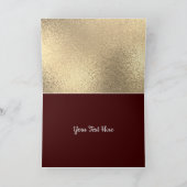 Cartes Pour Fêtes Annuelles Menorah Red & Gold de Hanoukka Blessings (Intérieur)