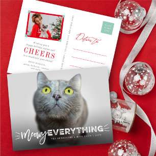 Cartes Pour Fêtes Annuelles MeowTout Whiskers Amoureux des chats mignon Photo 