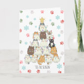 Cartes Pour Fêtes Annuelles Meowy Catmas (Devant)