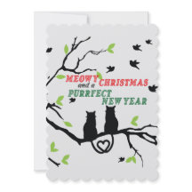 "Meowy Christmas et un Nouvel An parfait"