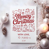 Cartes Pour Fêtes Annuelles Meowy Christmas Party