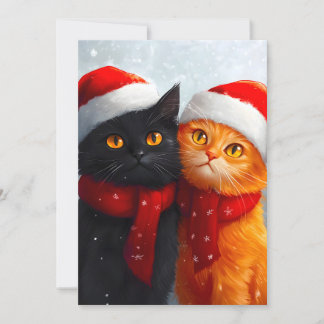 Cartes Pour Fêtes Annuelles Meowy Christmas Winter Love