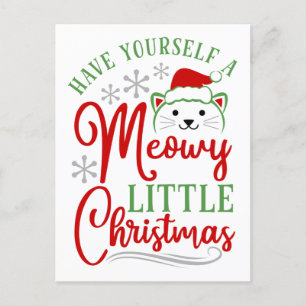 Cartes Pour Fêtes Annuelles Meowy Little Christmas