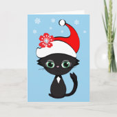 Cartes Pour Fêtes Annuelles Meowy Noël du chat (Devant)