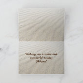 Cartes Pour Fêtes Annuelles Mer Côtière Tropicale & Salutations Plage Noël (Intérieur)