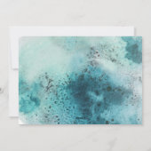 Cartes Pour Fêtes Annuelles Mer de Noël Turquoise & salutations moderne chic H (Dos)