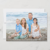 Cartes Pour Fêtes Annuelles Mer et salutations | Photo de vacances nautiques (Devant)