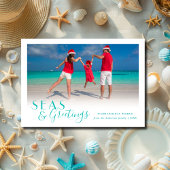 Cartes Pour Fêtes Annuelles Mer et salutations Tropical Coastal Fun