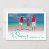 Cartes Pour Fêtes Annuelles Mer et salutations Tropical Coastal Fun (Devant)