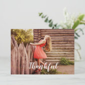 Cartes Pour Fêtes Annuelles Merci (Debout devant)