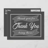 Cartes Pour Fêtes Annuelles Merci (Devant / Derrière)