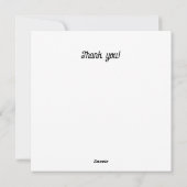 Cartes Pour Fêtes Annuelles merci (Dos)