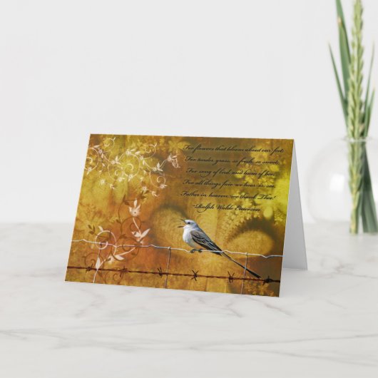 Cartes Pour Fêtes Annuelles Merci ! (Devant)