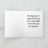 CARTES POUR FÊTES ANNUELLES MERCI À **MON AMI** MERCI POUR "VOUS" (Intérieur)