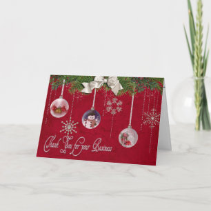 Cartes Pour Fêtes Annuelles Merci à nos clients pour Noël