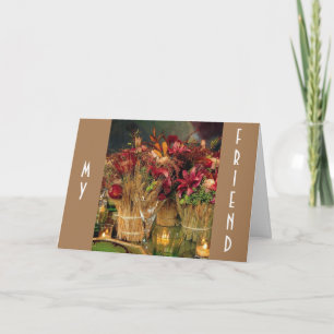 CARTES POUR FÊTES ANNUELLES MERCI À VOTRE AMI DE REMERCIER
