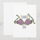 Cartes Pour Fêtes Annuelles Merci Bra (Devant / Derrière)