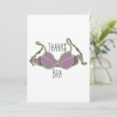 Cartes Pour Fêtes Annuelles Merci Bra (Debout devant)