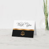 Cartes Pour Fêtes Annuelles Merci Classy Attorney Client (Devant)