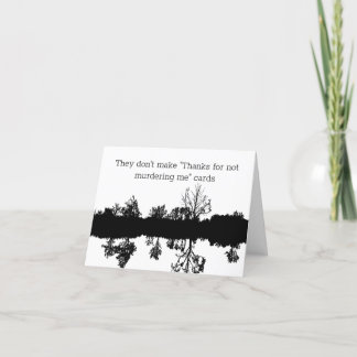 Cartes Pour Fêtes Annuelles Merci De Ne Pas M'Avoir Tué