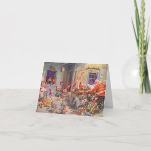 Cartes Pour Fêtes Annuelles Merci de Noël vintage