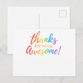 Cartes Pour Fêtes Annuelles Merci d'être génial (Devant / Derrière)