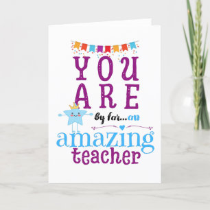 Cartes Pour Fêtes Annuelles Merci Enseignant Extraordinaire Que Vous Êtes