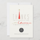 Cartes Pour Fêtes Annuelles Merci Et Bravo Tall Tree Entreprise Hol (Devant)