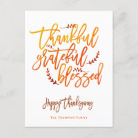 Merci Grateful Bon thanksgiving blanc