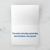 CARTES POUR FÊTES ANNUELLES MERCI NOËL À MON MEILLEUR AMI (Intérieur)