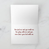 CARTES POUR FÊTES ANNUELLES ***MERCI NOËL*** DE ***VOTRE CHIEN*** (Intérieur)