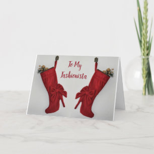 CARTES POUR FÊTES ANNUELLES ***MERCI NOËL MON FASHIONISTA***