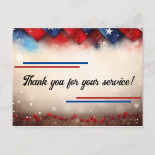 Cartes Pour Fêtes Annuelles Merci pour votre service