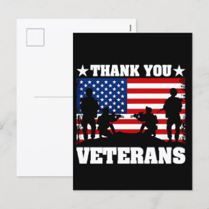 Cartes Pour Fêtes Annuelles Merci pour votre service : Jour des anciens combat