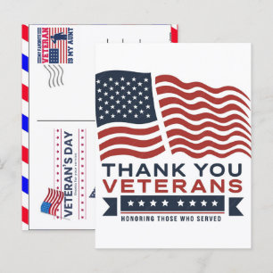 Cartes Pour Fêtes Annuelles Merci pour votre service : Jour des vétérans 2026