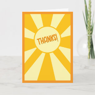 Cartes Pour Fêtes Annuelles Merci simple et brillant