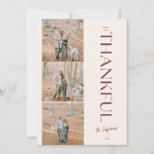 Cartes Pour Fêtes Annuelles Merci Thanksgiving Custom 3 photo (Devant)