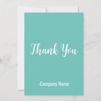 Cartes Pour Fêtes Annuelles Merci Turquoise