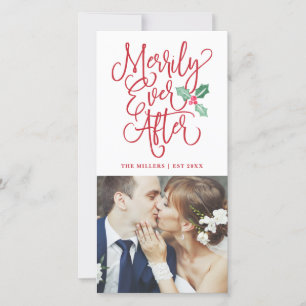Cartes Pour Fêtes Annuelles Merde toujours après la photo de vacances Mariage