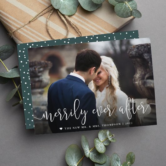 Cartes Pour Fêtes Annuelles Merde toujours après | Noël photo Mariage